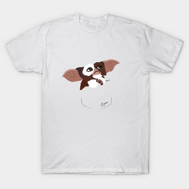 Gizmo Gremlins Pocket Design T-Shirt by likeapeach